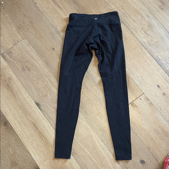 Lululemon Athletica Black Leggings size 4 full length workout pants - Picture 1 of 5